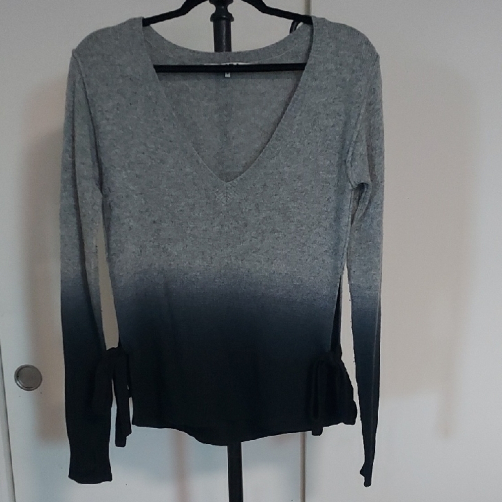 Elegant Gray Ombre Women's Blouse